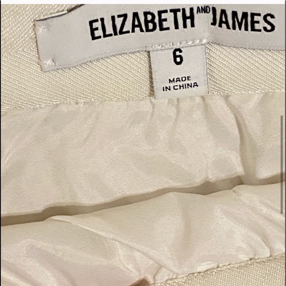 NWOT Skirt Elizabeth & James white mini skirt - Picture 4 of 6